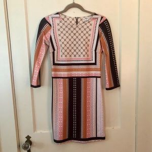 Bar III mid length body con dress